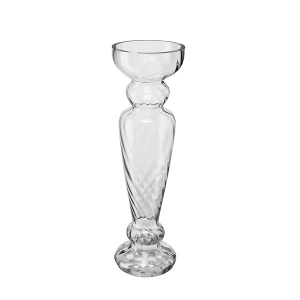 Rosdorf Park Gazdecki Clear 20'' Indoor / Outdoor Glass Table Vase